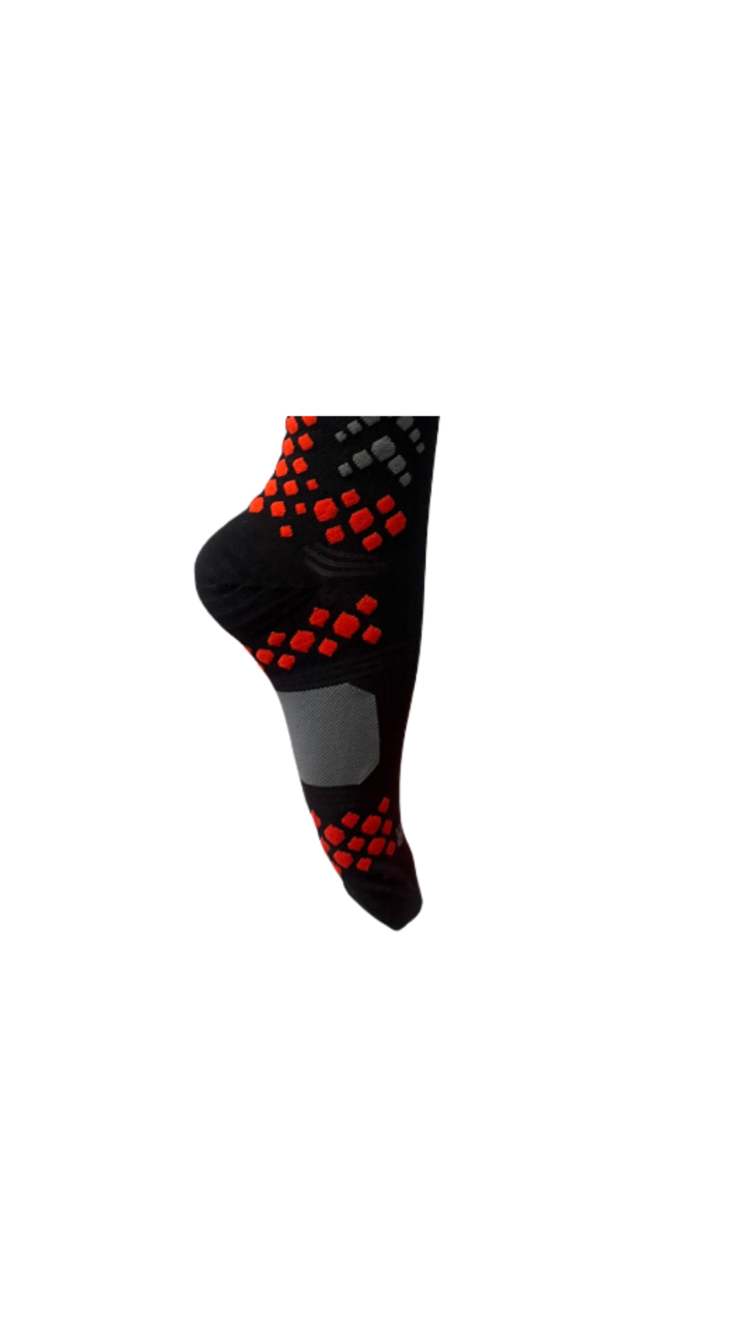 CALCETINES VO 2 MAX NEGRO ROJO 3 / 4