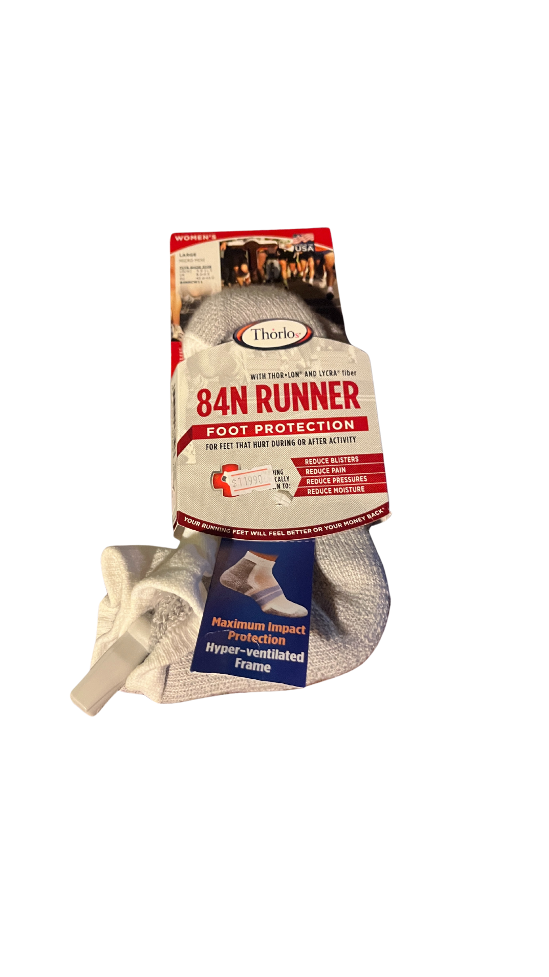 CALCETIN THORLO 84 RUN PALE BLUE