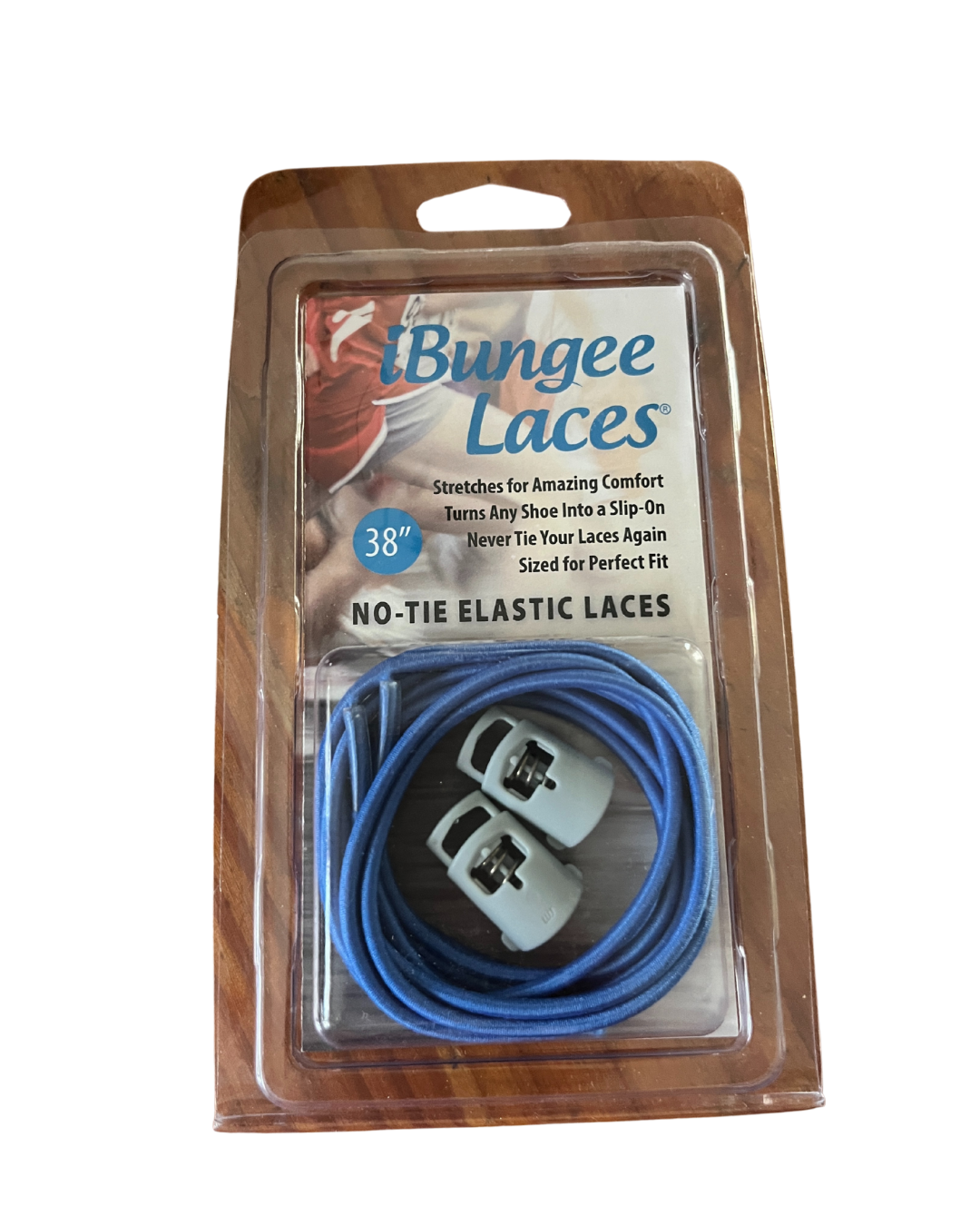 IBUNGEE LACES SPEED LACES 38 " AZUL