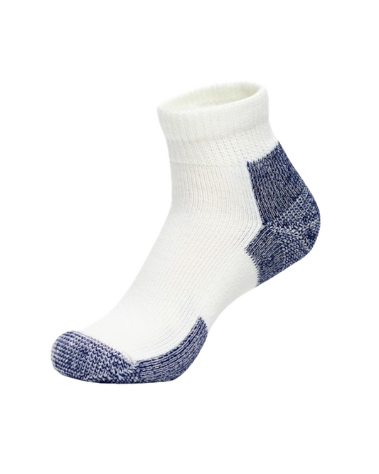 CALCETIN MINI CREW  LARGE  WHT / NAVY